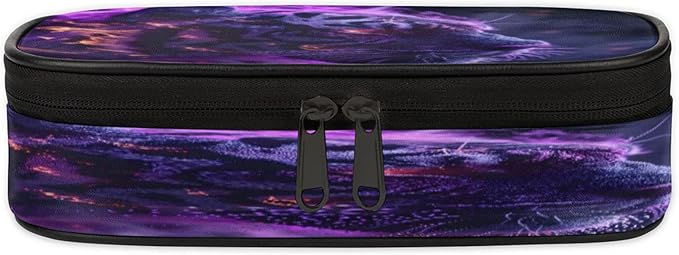 Pardick Tiger Animal Pencil Case，Big Capacity Pencil Pouch Coin Pouch Stationery Organizer For Teen School