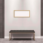 Amanti Art White Cork Board for Wall, 14x32 Vision Board with Gold Frame, Medium Corkboard Office Decor for Home Organization, Casual Corkboard Pinboard to display items for home organization