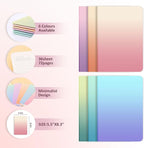 Ddaowanx Kraft Notebooks, Journals in Bulk, Lined Paper, 72 Pages, 36 Sheets, 80GSM, 8.3x5.5 Inch, A5 Size, Travel Writing Notebook for Office School Supplies (Lined-48pack, Gradient)