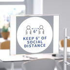 NIUBEE Acrylic Sign Holder 8.5x11 Inches Horizontal,Clear Plastic Wall Mount Sign Holder Poster Paper Holder with Free Double Sided Tape for Office, Home, Store, Restaurant-No Drilling(6 Pack)