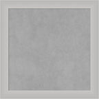 Amanti Art Silver Framed Magnetic Board 19x19 Small Vision Board for use with Magnets, 100% Metal Sheet to Display Items as Office Decor or for Home Organization in mudroom, Kitchen or Kids Room