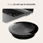Jabra Speak 510 (2025 Edition) Portable, USB or Wireless Bluetooth Speaker Meetings and Calls with Crystal-Clear Sound, Works with Microsoft Teams, Black
