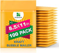 Kraft Bubble Mailers [100 Pack] Mailing Packing Envelopes #2 (8.5" x 11")