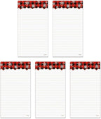 Current Buffalo Plaid Magnetic Holiday Notepad Set – Set of 5 Memo Pads, 60-Sheet Pads, 3 x 6½ Inches, Shopping List, To-Do Notes, Printed in The USA