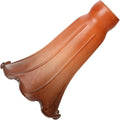 Bieye LS27 Lily Flower Blown Glass Lampshade (Orange Brown, Opening I.D. 1.26" x O.D. 1.5")