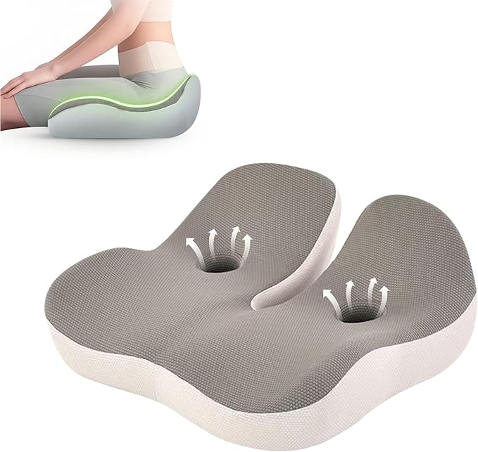 OVRST Seat Cushion,Office Chair Memory Cushion, Ergonomic Design, Relieve Sciatica and Long-Term Sitting Pain, Suitable for desks, car Seats, Games, wheelchairs