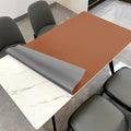 Zinkooat Table Cover Rectangle for Dining Room Table - Can Be Used On Both Sides Waterproof and Easy to Clean Good Flatness Used for Dining Table(Brown+Gray 44x96)