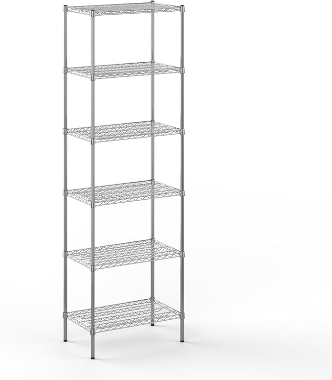 Regal Altair 18" Deep x 30" Wide x 96" Height Wire Shelving Kit | 6-Tier | NSF Commercial Storage Rack Unit
