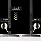 LitONES LED Desk Lamp for Home Office, Eye-Caring Modern Desk Light, 3 Color Temperature 10 Brightness Computer Light, Dimmable Desk Light with Memory & Timer Func, Metal Swing Arm Table Lamp