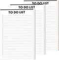 (Pack of 3) Nokingo To Do List Notepad - 50 Sheets/Pack, Total 150 Sheets, To Do List Notebook with Check List Organizing, Tear Off, Script, College Ruled Daily To Do Pad for Daily Task, 5.5"x8.2"