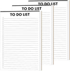 (Pack of 3) Nokingo To Do List Notepad - 50 Sheets/Pack, Total 150 Sheets, To Do List Notebook with Check List Organizing, Tear Off, Script, College Ruled Daily To Do Pad for Daily Task, 5.5"x8.2"