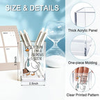 QYUVK Today I'm A Serious Goose Acrylic Cosmetic Pencil Holder Cup, Funny Silly Goose Pen Holder Gifts For Women Men Friends HR Boss, Office Sarcastic Humor Gifts for Coworkers, Goose Lover Present