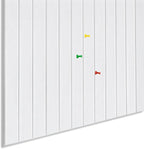 Large Cork Board Alternative 48" X 36" Bulletin Board - 12 Pack Removable Felt Wall Tiles, Cork Wall Tiles Bulletin Board Home Office Essentials - Warm White