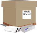 Alliance Wide Format Paper Rolls Bond Engineering (20lb | 90 Rolls, 15 In x 500 FT | 3" Core)