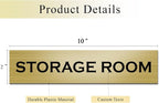 Custom Office Engraved Name Plate for Door or Wall Sign, Personalized Door Name Plate for Office with Adhesive, Laser Engraving, 10 Colors Available, 3 Styles (2" x 10")