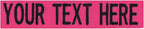 Custom Uniform Name Tapes Solid Colors. Made in The U.S.A. Ships Under 24 Hours. Fuchsia Fabric, 4 Inch Sew on
