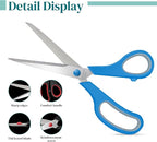 36 Packs 8" Sewing Craft Students Scissors Bulk,Multipurpose Heavy Duty Sharp Paper Scissors,Stainless Steel Shears for Home Office School
