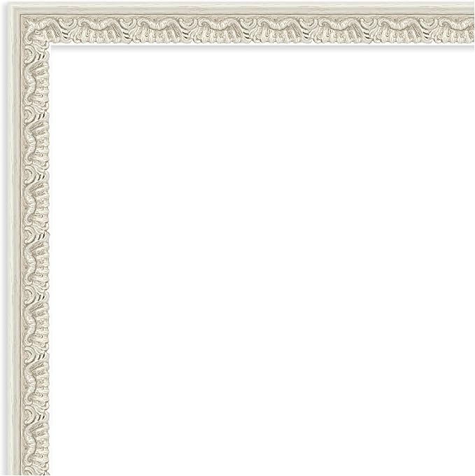 Amanti Art Silver Framed Magnetic Board 22x34 Large Vision Board for use with Magnets, 100% Metal Sheet to Display Items as Office Decor or for Home Organization in mudroom, Kitchen or Kids Room