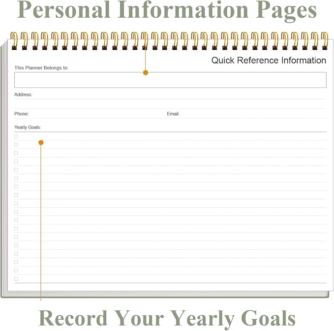 Weekly Productivity Planner - 8.5" x 11" Dashboard Desk Notepad Has 6 Focus Areas to List Tasks for Goals, Projects, Clients, Academic or Meal-Organize Your Daily Work Efficiently, 54 Weeks, Green