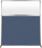 Versare Hush Screen Portable Room Divider | Workstation Wall Divider | Freestanding Privacy Hush Panels | Frosted Windows | Fabric Office Divider Screen | Great for Room Separation