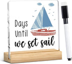 Funny Retirement Holiday Countdown Decorations, Funny Travel Vacation Countdown Acrylic Sign, Novelty Vacation Gifts Ideas