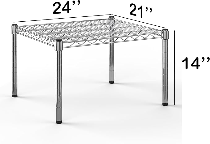 Regal Altair 21''W x 24''L x 14''H Chrome Plated Wire Dunnage Rack | Off The Floor Storage