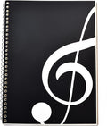 MOREYES Music Notebook Composition Manuscript Staff Notebook with 100 Pages 10.24x7.5 inch/26x19cm (Music clef notebook)