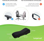 LargeLeaf Chair Gel Ergonomic armrest Cushions Elbow Pillow Pressure Relief Office Chair Gaming Chair armrest with Memory Foam armrest Pads 2-Piece Set of Chair