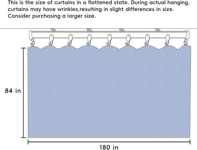 MaKefeile Room Divider Curtains with Flexible Ceiling Tracks Set,Blackout Curtain Ceiling Mount Curtain Track Privacy Room Dividers Ceiling Track Curtain Rod(Beige Drape & Black Rail W 15 × H 7 FT)
