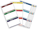 MFLABEL® Hello My Name is Stickers - 200 Colorful Name Tags Labels for Office, Meeting, School, Home - 8 Assorted Colors - 3.5" x 2.25" Self-Adhesive Name Badges