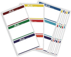 MFLABEL® Hello My Name is Stickers - 200 Colorful Name Tags Labels for Office, Meeting, School, Home - 8 Assorted Colors - 3.5" x 2.25" Self-Adhesive Name Badges