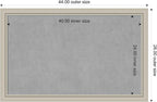 Amanti Art Silver Framed Magnetic Board 28x44 Large Vision Board for use with Magnets, 100% Metal Sheet to Display Items as Office Decor or for Home Organization in mudroom, Kitchen or Kids Room