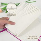 ONAVIA A5 Lined Journal Notebook - 100 GSM Thick Paper, 6 Pack Hardcover Journaling Notebooks for Writing, Work, Travel, School, College Ruled Journals for Women Men, PU Leather Note Books, 5.5”x8.3”