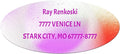 Made in USA Custom Return Address Stickers Labels Customized Mailing Label for Envelopes, Personalized Self Adhesive Flat Sheet Oval Labels
