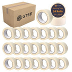 GTSE Masking Tape, Bulk Contractors Pack, 2 inch x 55 Yards (164 ft), Multi-Surface Adhesive Painting Tape, 24 Rolls, Full Carton