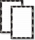 SXboxing Sticky Notes 4X6 Inches, 2 Pack Large Cute Self-Stick Pads, Bright Funny Memo Pads Easy to Stick for Home, Office Cute Rock Skulls