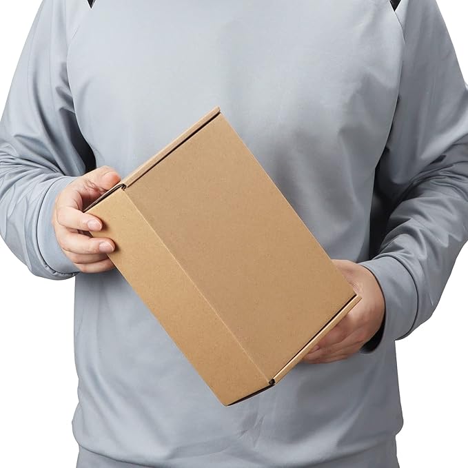 PHAREGE 9x6x3 inch Shipping Boxes Bulk 25 Pack Brown, Tab Lock Tuck Top Mailer Boxes for Packaging Small Business, Small Cardboard Gift Boxes for Wrapping Mailing Present