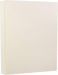 JAM PAPER Strathmore 32lb Paper - 90 gsm - 8.5 x 11 - Natural White Linen - 100 Sheets/Pack