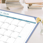 Desk Calendar 2026, KOPEESY New Year Large Desk Calendar with Desktop Mat, 18 Months from January 2026 - June 2027, 22” x 17” Desktop Monthly Planner for Home or Office School