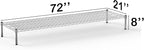 Regal Altair 21''W x 72''L x 8''H Chrome Plated Wire Dunnage Rack | Off The Floor Storage