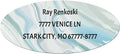 Made in USA Custom Return Address Stickers Labels Customized Mailing Label for Envelopes, Personalized Self Adhesive Flat Sheet Oval Labels