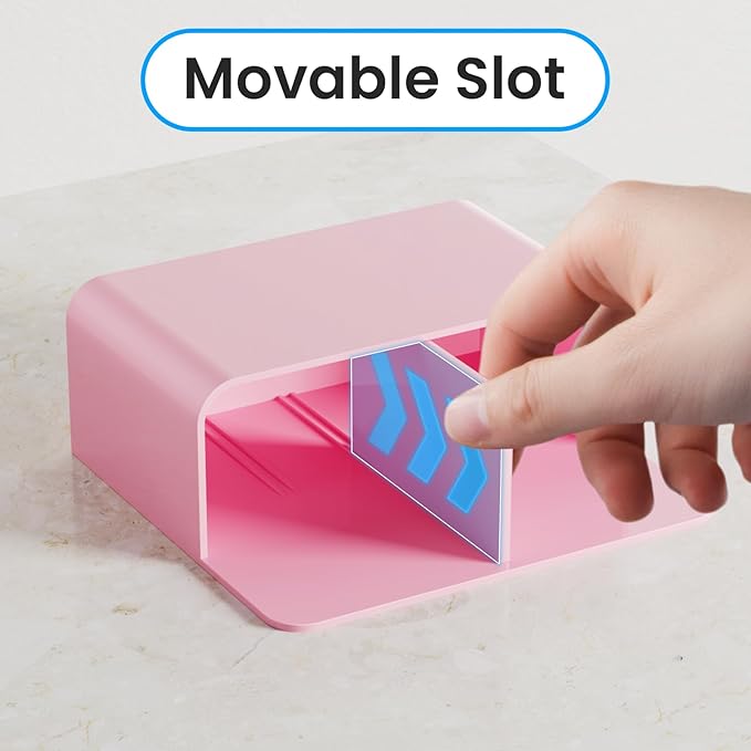 First-zgel 3 Pcs Magnetic Pen Holder, Magnetic Dry Erase Marker Holder, Wall Marker Pencil Holder for Fridge, Whiteboard Marker Holder for School, Office, Home, Locker Accessories (Pink)