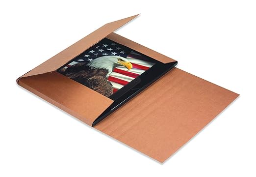 Tape Logic TLM962BFK Easy-Fold Mailers, 9 1/2" x 6 1/2" x 2", Kraft (Pack of 50)