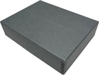 Lineco Museum Archival Storage Box, 9.75x12.75x3 in. Drop Front Design. Acid-Free with Metal Edge. Organize Photos, Pictures, Prints, Documents, Crafts, DIY. Gray, 1 Pack