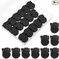 Quilax 16Pack Cubicle Clips for Fabric Walls, Cubicles Wall Clips, Bulletin Board Clip, Cubicle Accessories for Notes Photos Documents(Black)
