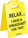 Smilelife Funny Office Cubicle Decor I Have A Spreadsheet for That Desk Sign Team Office Gag Gifts for Coworker Teammate Employee Boss Manager