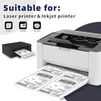 POLYSELLS Shipping Labels with Self Adhesive for Laser & Inkjet Printers, 4 Printing Labels Per Sheet, White 3.5 x 5 Inches - 100 Sheets (400 Shipping Label Paper)