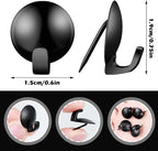 Zhengmy 30 Pcs Metal Cubicle Hooks Fabric Panel Wall Hooks Cubicle Clips Push Pins Picture Hangers for Bulletin Board 20 Lbs Kitchen Office Home Accessories Supplies(Black)