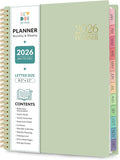 2026 Planner, Weekly and Monthly Planner, January 2026 - December 2026, 8.5" x 11" Agenda Planner with Monthly Tabs, Goal Setting & Time Management Organizer for Women & Men