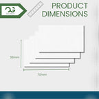 OfficeGear Shelf Edge Barcode Price Ticket Labels 21-up [25 Sheets - 525 Pack] 38x70mm Custom Printable A4 120gsm Card Micro-Perforated Non-Adhesive Merchandise Tag Includes Design Template